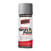 Pintura en aerosol de imprimación de plástico negro mate para metal