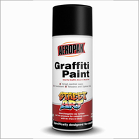 Pintura en aerosol de graffiti acrílico gris en lienzo